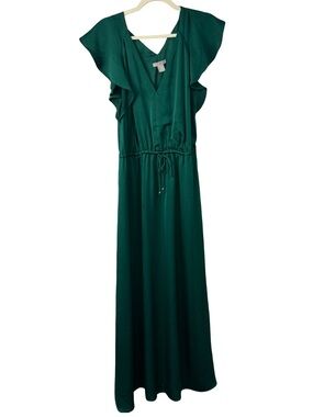 hm tie-back rib-knit dress H&M HM Tie Back Rib Knit Dress MAXI Viral Trending Fashion Earth Color BROWN